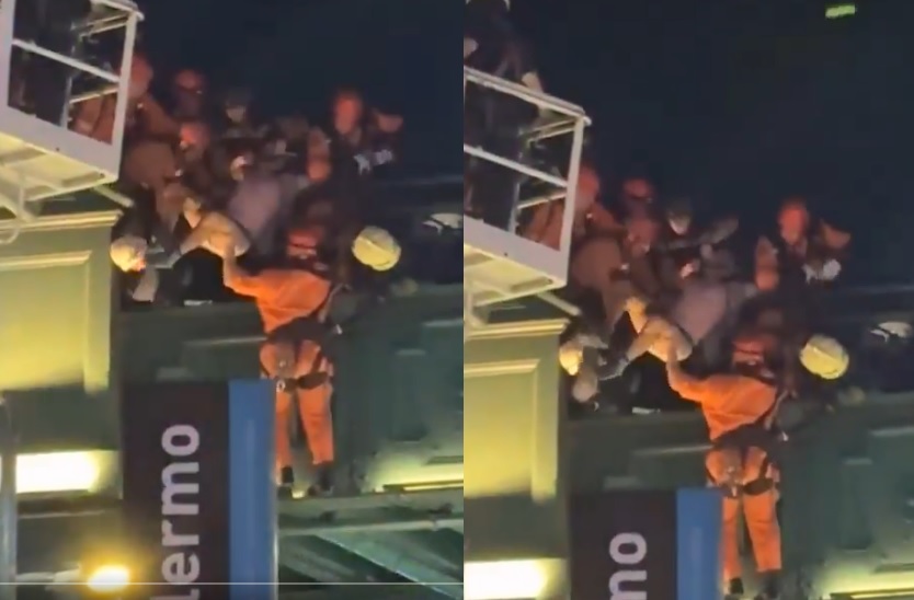 El Grupo Especial de Rescate evitó que un hombre se arrojara al vacío ...